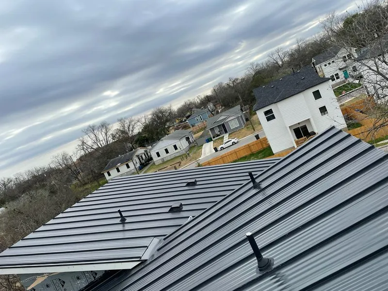 Standing seam metal roof panels with vents for Skylight Repair in Greenburgh